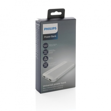 Logotrade promotional product picture of: Philips 10.000 mAh slim powerbank